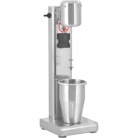 Milchshake-Mixer Edelstahl 1 L vidaXL (1/4)