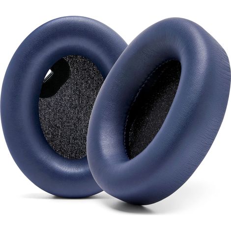 Compatible avec le casque Sony WH1000XM4 par Wicked Cushions - Cuir souple, isolation acoustique haut de gamme, fonction capteur d'oreille Bleu (1/5)