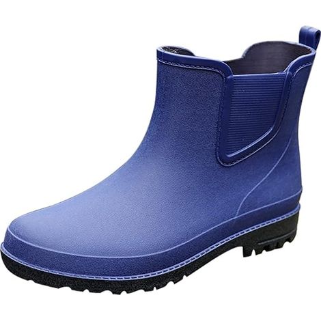 Bottes en caoutchouc pour femmes, bottes larges courtes imperméables antidérapantes, faciles à porter, bottes de pluie antidérapantes confortables, adaptées à l'arrière-cour, au jardin, à la ferme, ta (1/5)