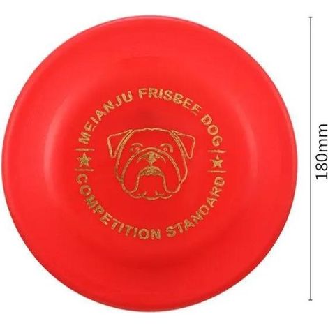 Frisbee de compétition standard, jouet à mâcher pour animaux, frisbee d'entraînement pour chiens, jouet à lancer flottant de 18 cm (1/5)