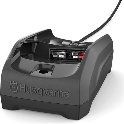 Husqvarna – Chargeur de batterie Li-Ion 40-C80 – 400g – Compatible avec batteries Bli10/40-B70/BLi20/40-B140 – Indicateur de chargement