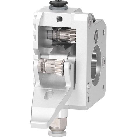 Extrudeur Double Métal MK8 pour Imprimante 3D Prusa I3 - Pièce de Rechange Argent (1/5)
