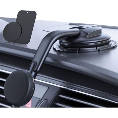 Soporte para teléfono de coche [Imanes potentes] para salpicadero y parabrisas. Soporte con ventosa para teléfono, apto para iPhone y Android. (1/5)