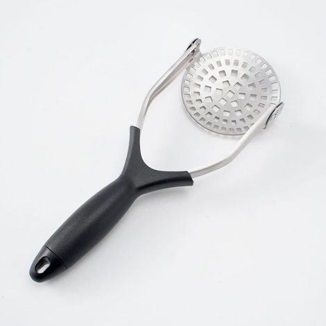 Presse-Purée de Pommes de Terre en Acier Inoxydable, Professionnel Presse Puree Manuel avec Antidérapant Manche, Pliable Broyeur de Pommes pour Fruits, Légumes, Aliments pour Bébés (1/5)