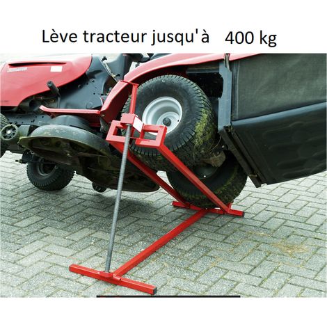 Cric lève tondeuse 400kg – Inclinaison jusqu'à 35° – Dimensions pliées 1140 x 500 x 195 mm – Poids 10 kg (1/2)