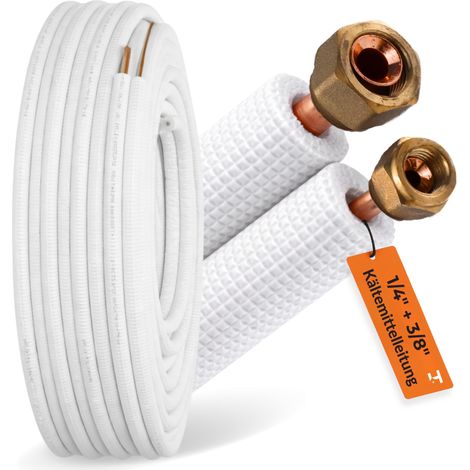 HausHeld Kältemittelleitung 1/4" x 3/8" - 6 m - Wandstärke 1,0 mm (1/5)