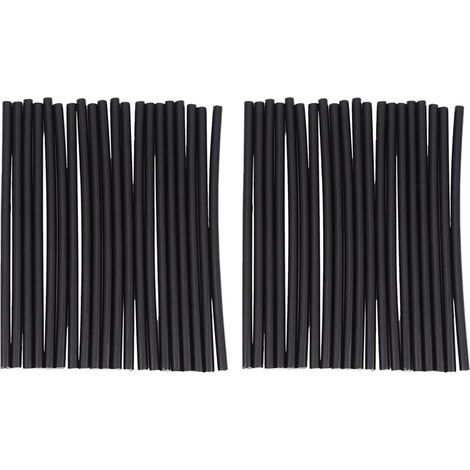 Outils de Bricolage Accessoires de Reparation de 40 Pcs 200mm Batons de Colle Thermofusible Noir 7mm (1/5)