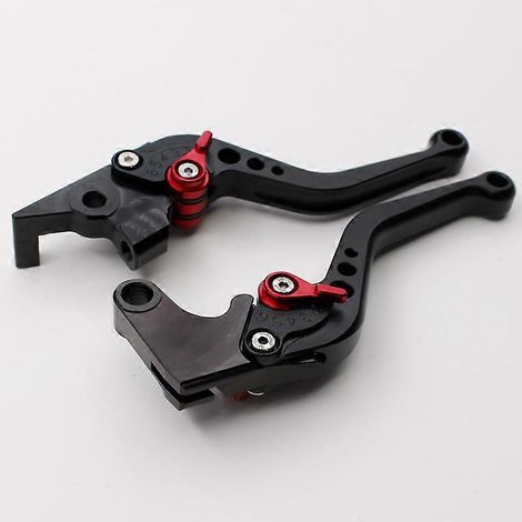 Convient aux motos Yamaha NIKEN/GT Levier de frein, d'embrayage et de klaxon réglable à six positions en alliage d'aluminium modifié (noir 1) (1/5)