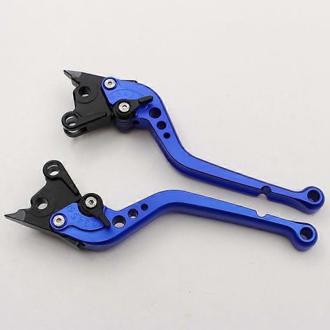 Pour motos Ducati 996 748 MS4 ST4 GT1000 : frein, embrayage, klaxon et guidon modifiés (guidon long bleu). (1/5)