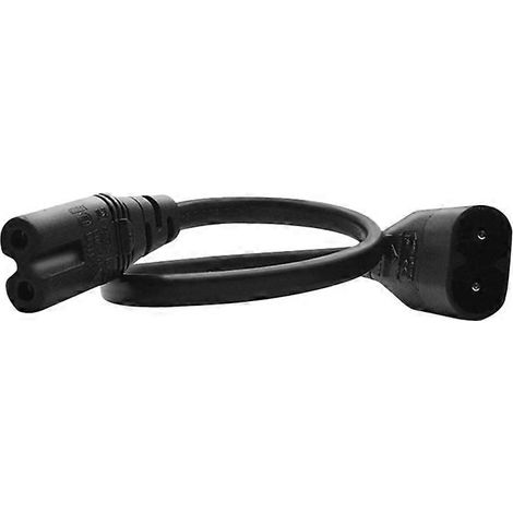 Câble IEC 320 C7 femelle vers C8 mâle pour haut-parleur et imprimante (0.) (1/5)