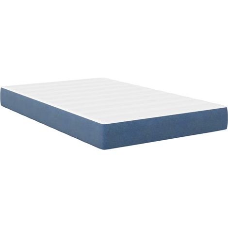 Maison Exclusive - Bettmatratze mit Matratze Blau 120 x 190 cm St