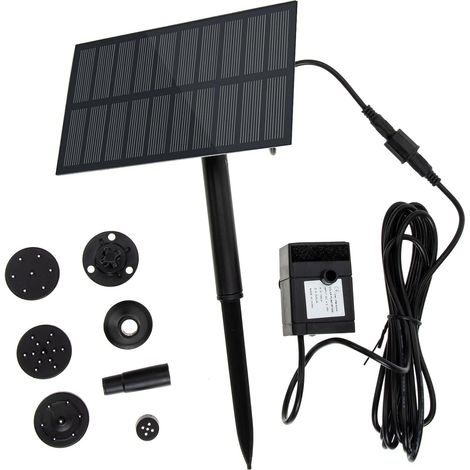 Pompe à Eau Solaire 15W pour Fontaine et Bain D’Oiseaux Pompe Submersible Écologique pour Jardin et Bassin Arroseur Solaire Flottant Économie D’Énergie et Fonctionnement (1/5)