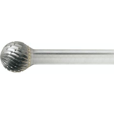 Lukas Kugelfräser - Frässtift Form D Kugel Kopf ø 4mm Länge 3mm Zahnung 7