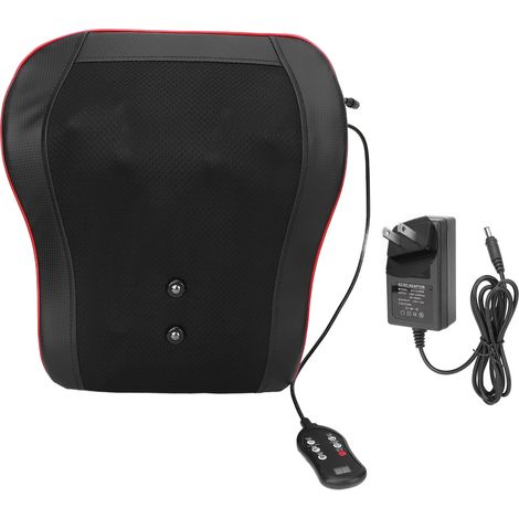 Coussin massage cervical et lombaire 3 vitesses, électrique pour épaules et cou, compresse chaude, vibration, prise US 100-240V (1/5)