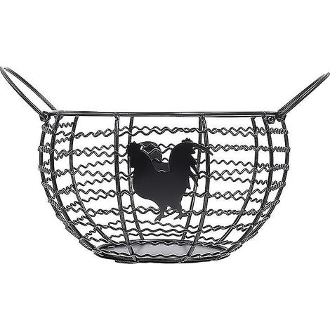 Panier décoratif en fer forgé (1 pièce) pour la cuisine et la maison