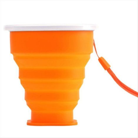 Tasse Pliante, Tasse à Eau, Tasse Télescopique de Voyage, Tasse à Café Portable D'Extérieur, Tasse à Main Gargarisée, Tasse Pliante (1/5)