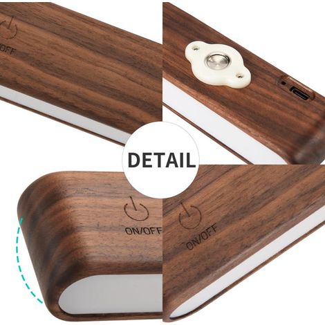 Applique ricaricabili con rotazione a 360 gradi, applique dimmerabile, applique magnetica per camera da letto (1/4)
