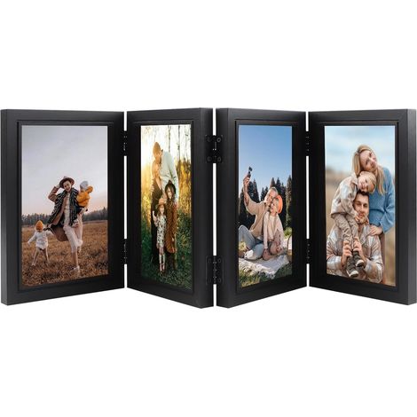 Cadre Photo 4 Photos 10x15 cm Plusieurs Photos pour Poser Sur Une Table (1/5)