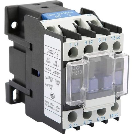 Contacteur Electrique - 220 V AC - 18 A - Pour Commande Industrielle De Charge - 1 Unite (1/5)