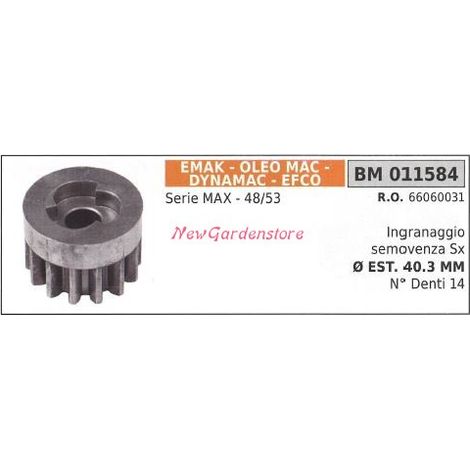 Ingranaggio ruota semovenza SX EMAK rasaerba tosaerba serie MAX 011584