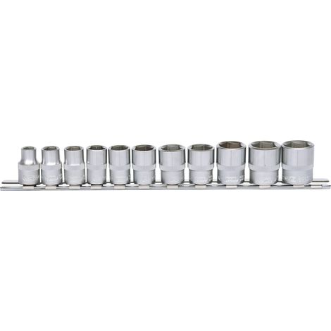 KS TOOLS 3/8' Juego de llaves de vaso hexagonales, 11 pzs 8-19mm ( 911.0608 )