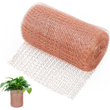 1 Rouleau Grillage, Maille tressée, Cuivre pur, Anti limaces et rongeurs, Protection jardin (1/5)
