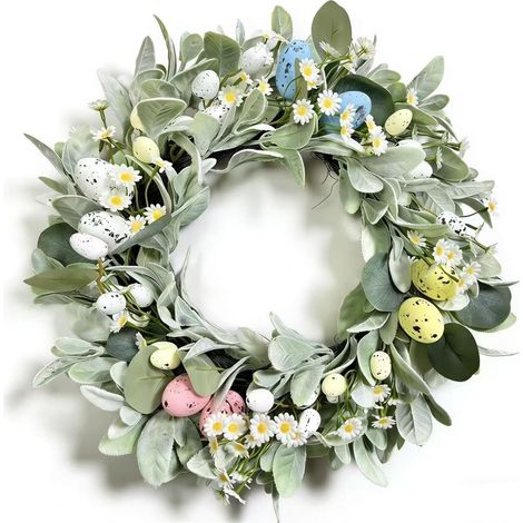 Guirlande De Plantes Artificielles - 35,5 cm - Pour Décoration De Pâques Et Du Printemps - Intérieur Extérieur - 1 Pièce (1/4)