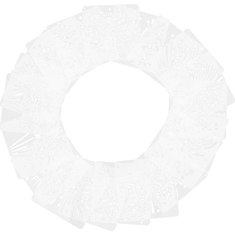 Pochoirs de Peinture en Pet pour Peinture - Lot de 20 Pochoirs à Dessiner Délicats pour Décoration Murale et Mobilier Éducatif pour Jeunes et Adultes (1/5)