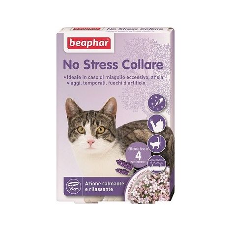 COLLARE ANTISTRESS PER GATTI 'NO STRESS' BEAPHAR ESTRATTO DI VALERIANA