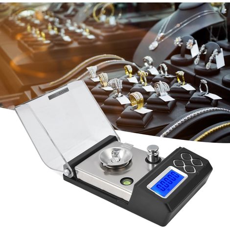 Hochpräzise elektronische Waage, Karat-Gewichtswaage, Goldschmuckwaage, tragbare Präzisionswaage in Gramm, 30 g/0,001 g. (1/5)