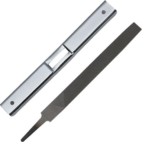 Kit de jauge profondeur et lime plate pour tronçonneuse , outil universel nettoyage rainure la coupe du bois jardin - (1/5)