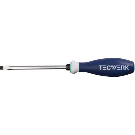 TECWERK Schraubendreher Schneiden-B 5,5 mm Klingen-L 100 mm 3K-Griff 215 mm 8 mm, Breite: 6,5 mm (1/2)