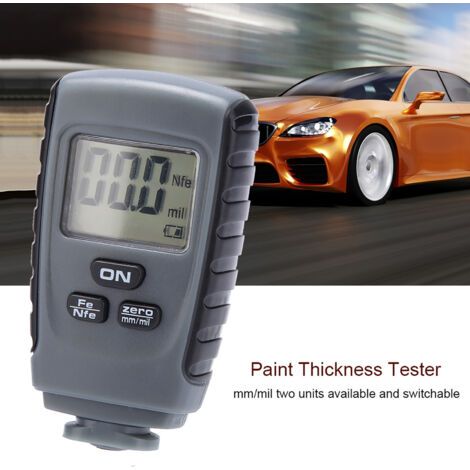 Mini testeur d'épaisseur de peinture à écran LCD numérique, jauge de mesure de revêtement de voiture, outil de Test (1/5)