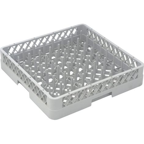 Base Casier de Lavage pour Assiettes 500 x 500 x 100mm - Gris - Matériel CHR Pro