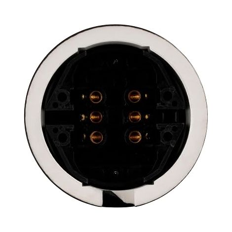 Interrupteur double en porcelaine rétro en saillie - Série QR1 - Noir (1/4)