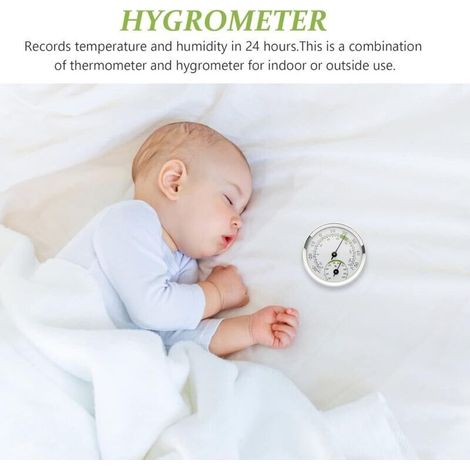 Hygromètre Thermomètre Température Intérieure Capteur D'humidité Moniteur Détecteur Mesures pour Maison Garage Serre Serre Cave à Vin (1/3)