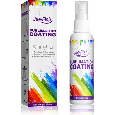 Spray de Revêtement par Sublimation - Adhérence Renforcée - Imperméable - Séchage Rapide - Pour Tissus et Supports RIGIDES - 100 ml (1/5)