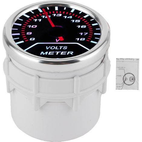Voltmètre universel, voltmètre à aiguille, tableau de bord automobile 52 mm (1/5)