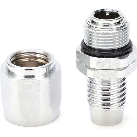 Connecteur de tuyau d'huile en laiton plaqué, adaptateur de raccord de Tube de 3/4 pouces, accessoires de Machine à huiler flexibles (1/5)
