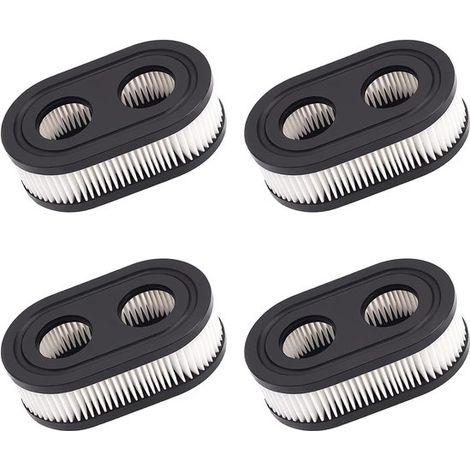 Filtros de aire para cortacésped 593260，con prefiltro de carbón，paquete de 4 filtros de aire de repuesto (1/5)