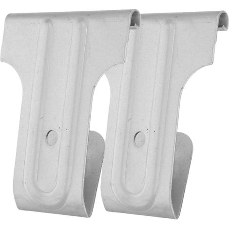 2 Pièces Accessoires Pour Portes à Volets Guide De Plancher De Porte De Grange Quincaillerie De Portail En Bois Crochet De Verrouillage Petit Loquet Fer Galvanisé Silver (1/5)