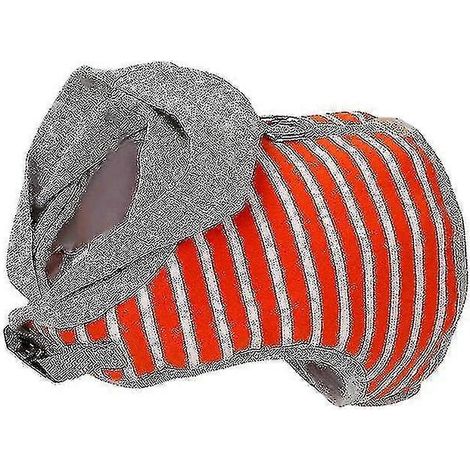 Harnais pour animaux de compagnie avec corde de traction, gilet type corde de traction, laisse à capuche rayée harnais (1/5)