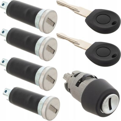 Ensemble de 4 inserts de serrure de contact + inserts de serrure de porte pour VW Transporter IV T4 1990-2003 (1/2)