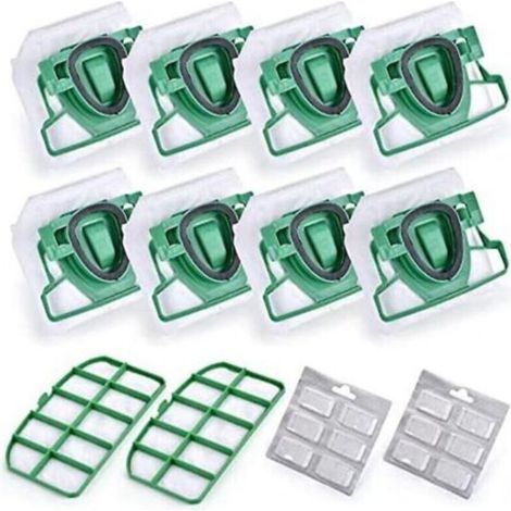 Accessoires pour aspirateur Vorwerk Kobold VK200 FP200 : comprend 8 sacs à poussière et 2 filtres. (1/3)