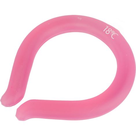 Anneau rafraîchissant pour le cou, portable, mains libres, réutilisable et durable, rose, idéal pour l'été. (1/5)