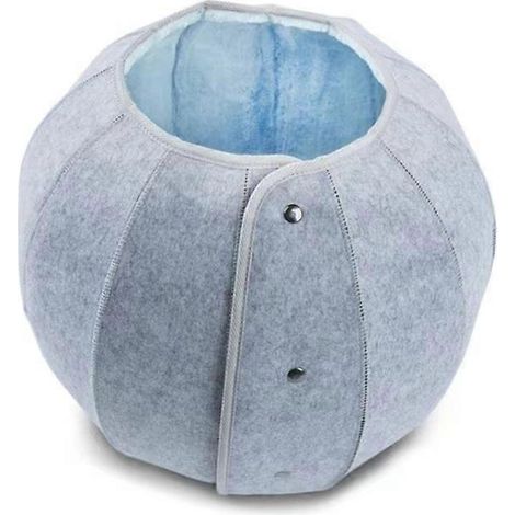 Tunnel pour chat en feutre, lit tube jouet cadeau pour chaton, lapin, furet, petit et moyen format (1/4)