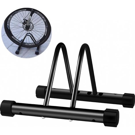 ZOLGINAH Aparcamiento para Bicicletas Soporte para Bicicletas Sistema de Soporte para Bicicletas, Montaje en Suelo y Pared Soporte para Bicicletas (1/5)