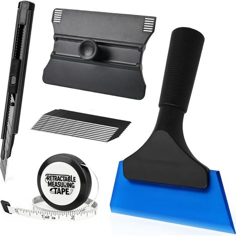 Kit Covering Outils de Film, avec Cutter, Raclette avec Guides de Lame (1/5)