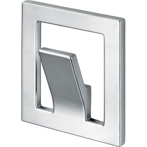 Hettich Garderobenhaken 1 Haken 6,0 x 7,0 x 2,0 cm Aluminium-Optik Wandhaken