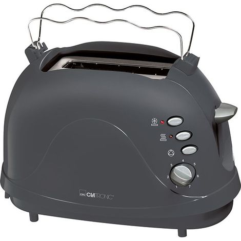Clatronic TA3565 Grille-pain avec grille spéciale viennoisieries gris (1/5)